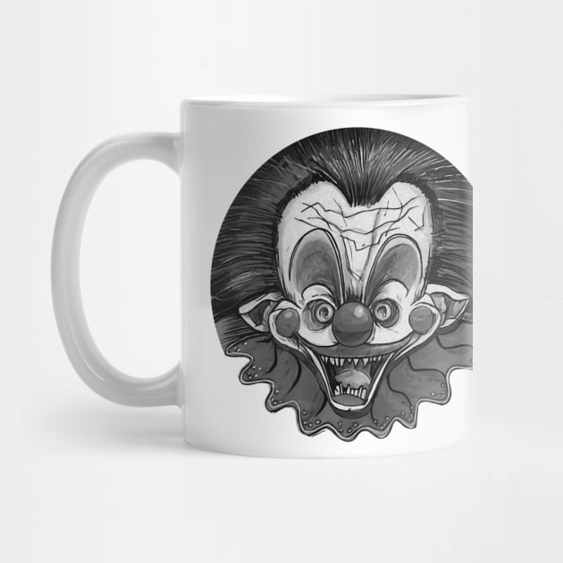 killer klown 80s retro by Cheese Ghost From Cheese Factory